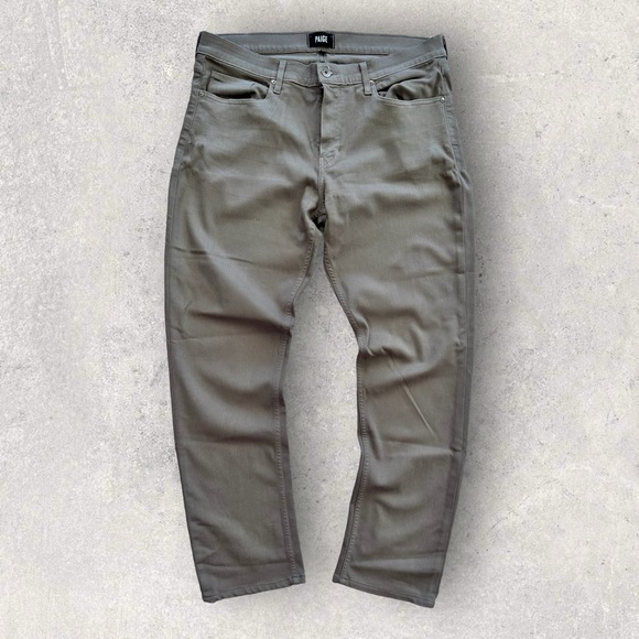 PAIGE Men's Federal Slim Leg Twill Pant - Japanese Cotton, Pigment-Dye